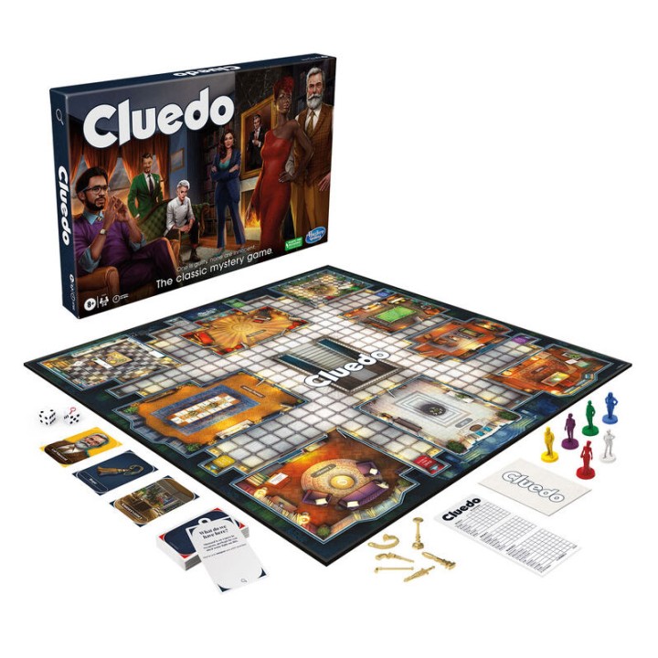Hasbro Cluedo The Classic Mystery Game F6420 - Board Game - In the exciting Hasbro Gaming Cluedo the Classic Mystery Board Game, you must figure out who the ...