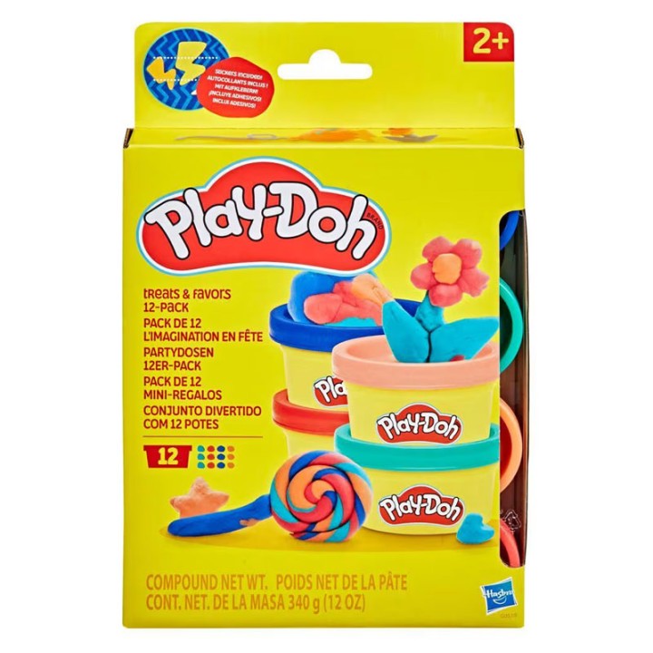 Play-Doh Pd Treats And Favors 12 Pack G0519 - Modelling Clay Set - Spark imagination at your next celebration with the Treats & Favors Play-Doh 12 Pack