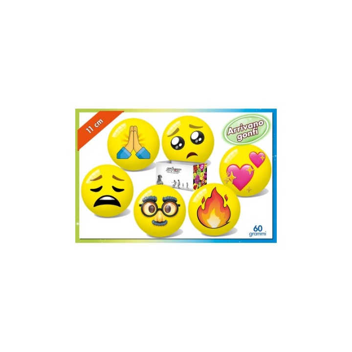 Yellow Faces New Ball 11Cm Assorted 11/3160 - Outdoor Sports Toy