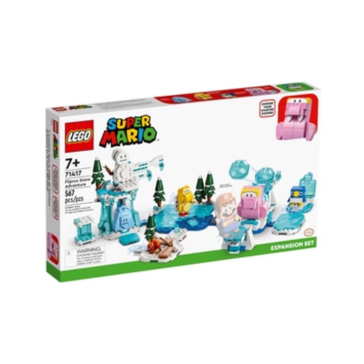 LEGO Super Mario 71417 Fliprus Snow Adventure Expansion Set - Building Set - Children can add an exciting ice level to their LEGO® Super Mario™ world with the Fliprus Snow Ad...