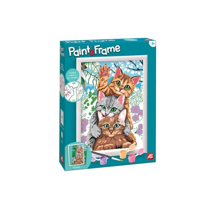 AS Company Paint & Frame Funny Kitties 1038-41010 - Doll Playset
