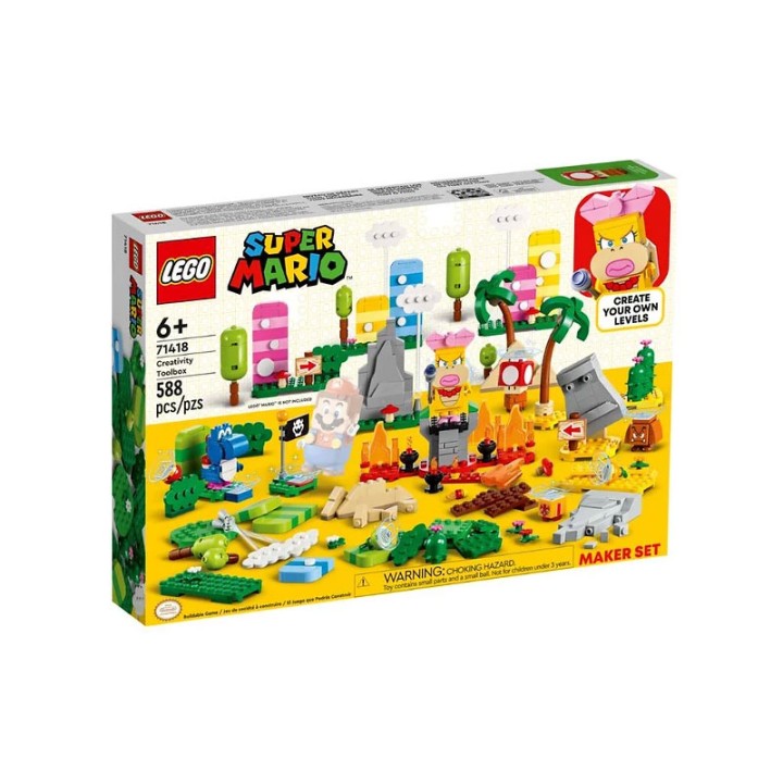 LEGO Super Mario 71418 Creativity Toolbox Maker Set - Building Set - Young builders can add extra detail and depth to their LEGO® Super Mario™ levels with this Creati...