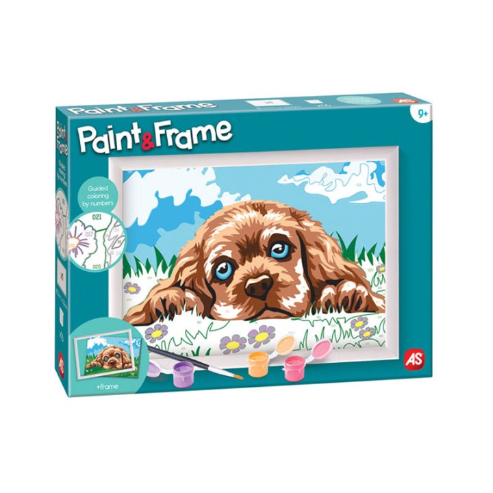 AS Company Paint & Frame Loving Puppy 1038-41012 - Painting and Drawing Set