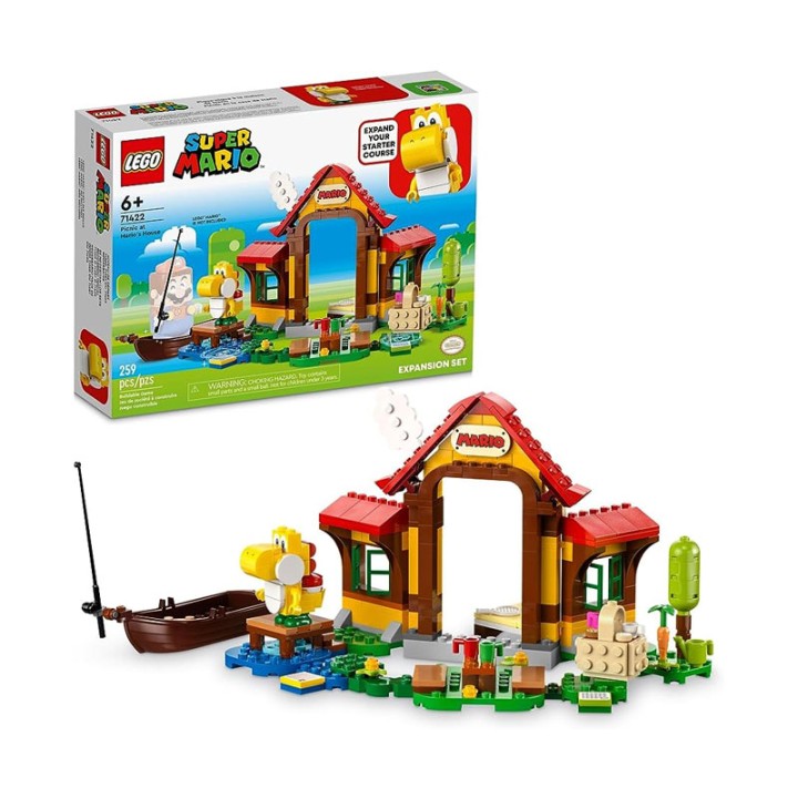 LEGO Super Mario 71422 Picnic At Mario'S House Expansion Set - Building Set - Let’s go to Mario’s house for a picnic with the Yellow Yoshi