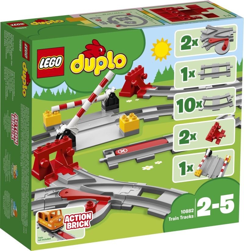 LEGO Duplo Town 10882 Train Tracks - Building Set - Open up endless possibilities for your toddler to make a cool track for any new or existing DUPLO...