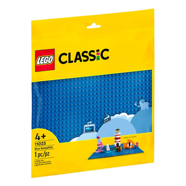 LEGO Blue Baseplate 11025 - Building Set - This 32x32-stud blue baseplate opens a whole world of creative possibilities