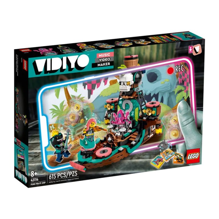 LEGO Vidiyo Punk Pirate Ship 43114 - Building Set - Open up the world of music video making for kids as they direct, produce and star in their own pu...