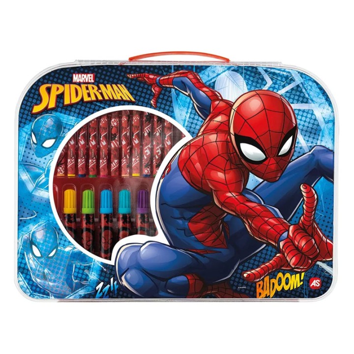 AS Company Set Zografikis Art Case Spiderman 1023-66226 - Painting and Drawing Set