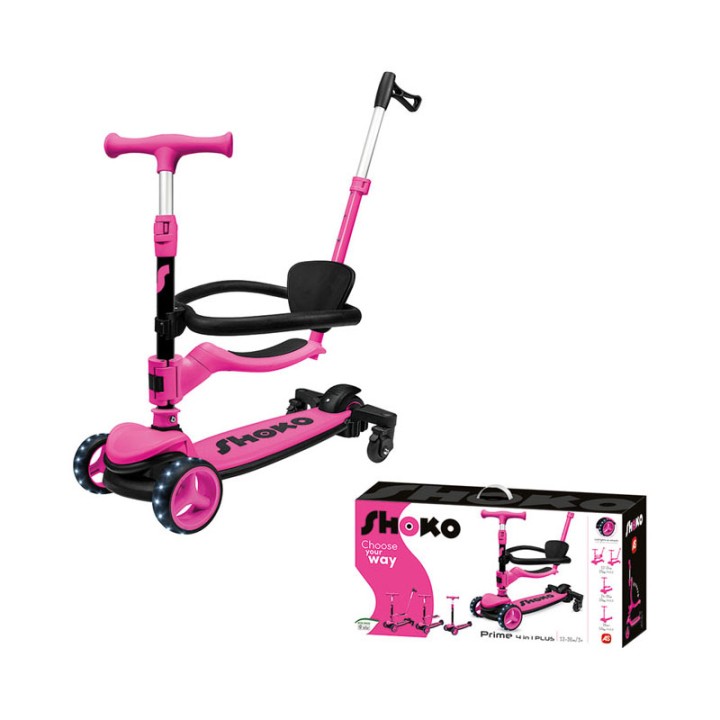 AS Company Shoko Scooter Prime 4 In 1 Plus Roz 5004-50523 - Kick Scooter