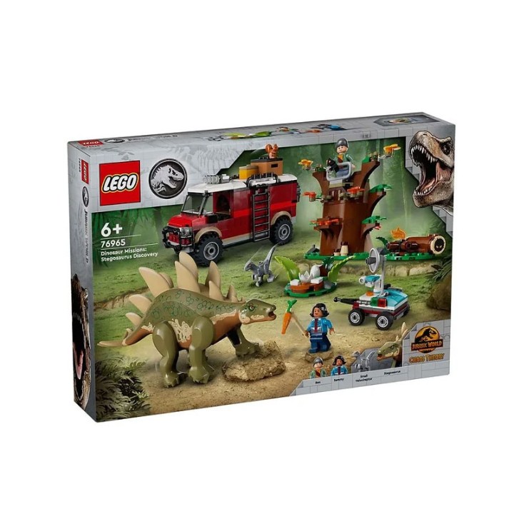 LEGO 76965 Dinosaur Missions: Stegosaurus Discovery - Building Set - Creative dinosaur adventures await fans aged 6 in this Dinosaur Missions: Stegosaurus Discovery (... - 420 Pieces