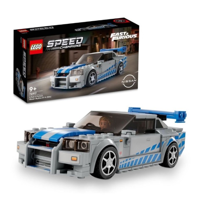 LEGO Speed Champions 76917 2 Fast 2 Furious Nissan Skyline Gt-R (R34) - Building Set - This buildable LEGO® Speed Champions Nissan Skyline GT-R (R34) replica model (76917) has been ins...