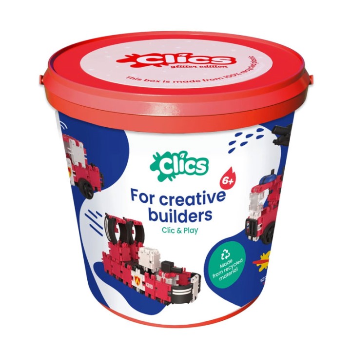 Clics Bucket Fire Edition Cb197-04 - Construction Set