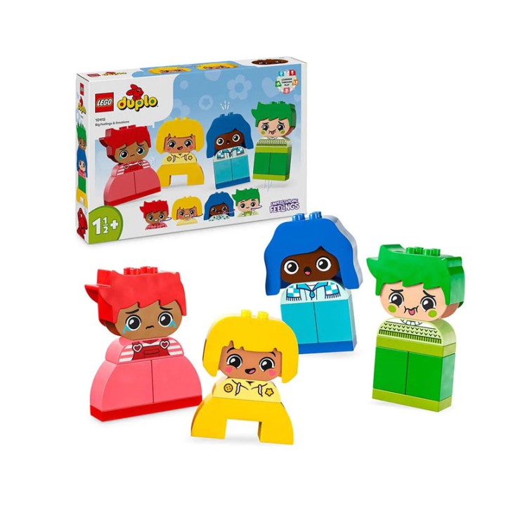 LEGO Duplo My First 10415 Big Feelings & Emotions - Building Set - Help toddlers explore their emotional responses with the LEGO® DUPLO® My First Big Feelings & Emo... - 23 Pieces