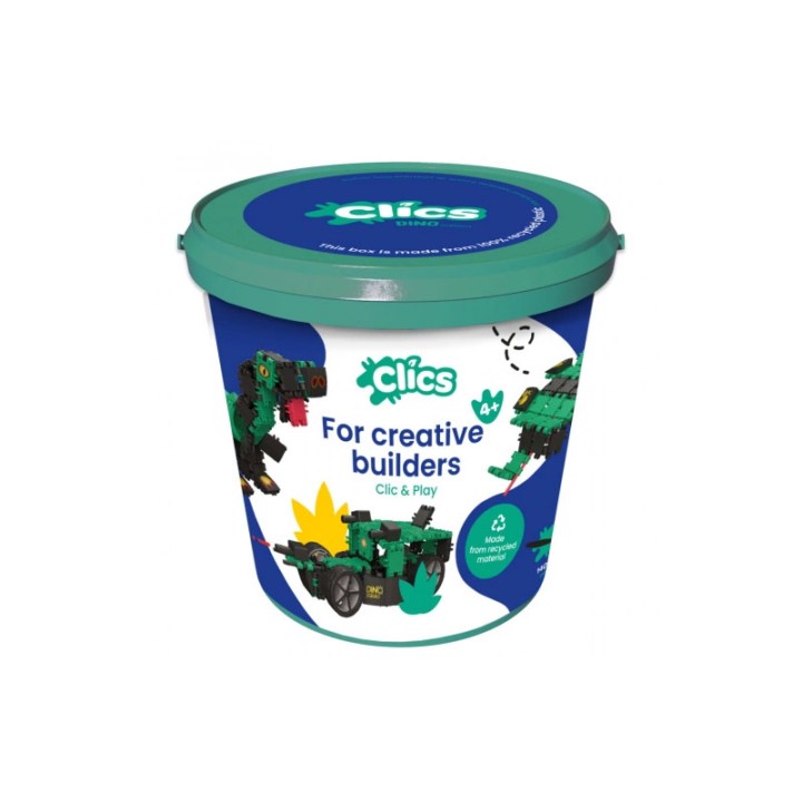 Clics Bucket Dino World Cb189-04 - Construction Set
