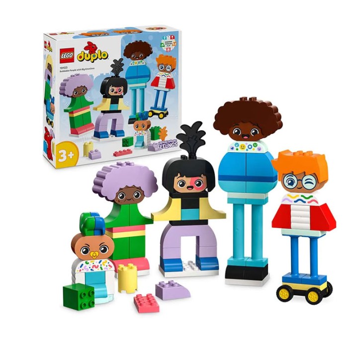 LEGO Duplo Town 10423 Buildable People With Big Emotions - Building Set - Fill playtimes of toddlers aged 3 with joyful creativity with the LEGO® DUPLO® Town Buildable Peo... - 71 Pieces