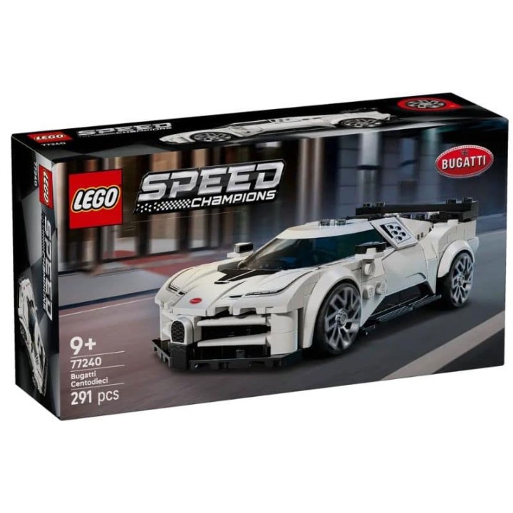 LEGO 77240 Bugatti Centodieci Hyper Sports Car - Building Set - Kids aged 9 and up can collect, build, play with and display this LEGO® Speed Champions Bugatti C... - 291 Pieces