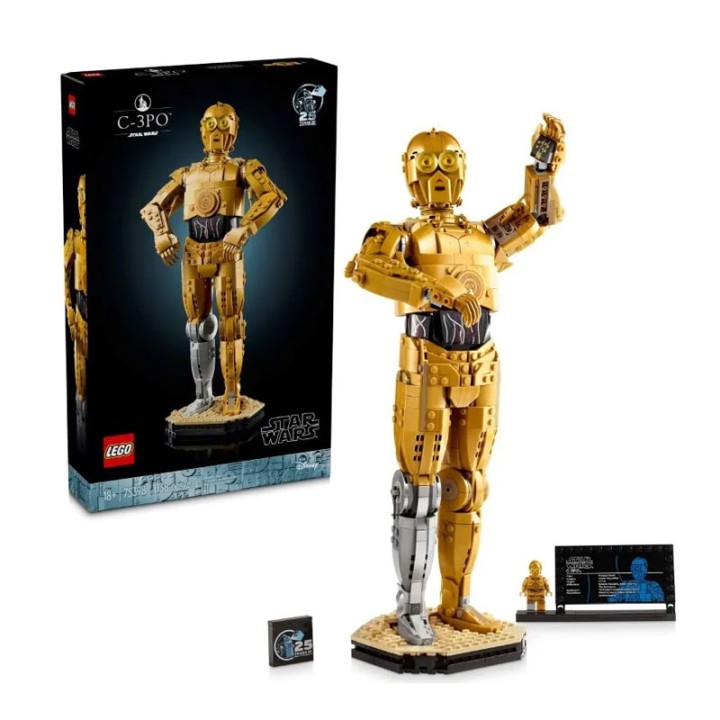 LEGO 75398 C-3Po - Building Set - Build and display this intricately detailed LEGO® Star Wars™ C-3PO buildable droid figure
