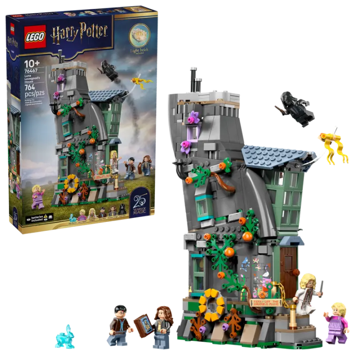 LEGO Harry Potter 76467 Luna Lovegood's House - Building Set - Explore the whimsical world of the Lovegoods with the first-ever LEGO® Harry Potter™ model of Lun... - 764 Pieces
