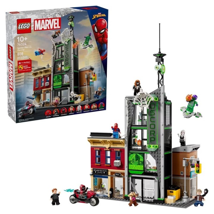 LEGO 76324 Spider-Man Vs. Oscorp - Building Set - 808 Pieces