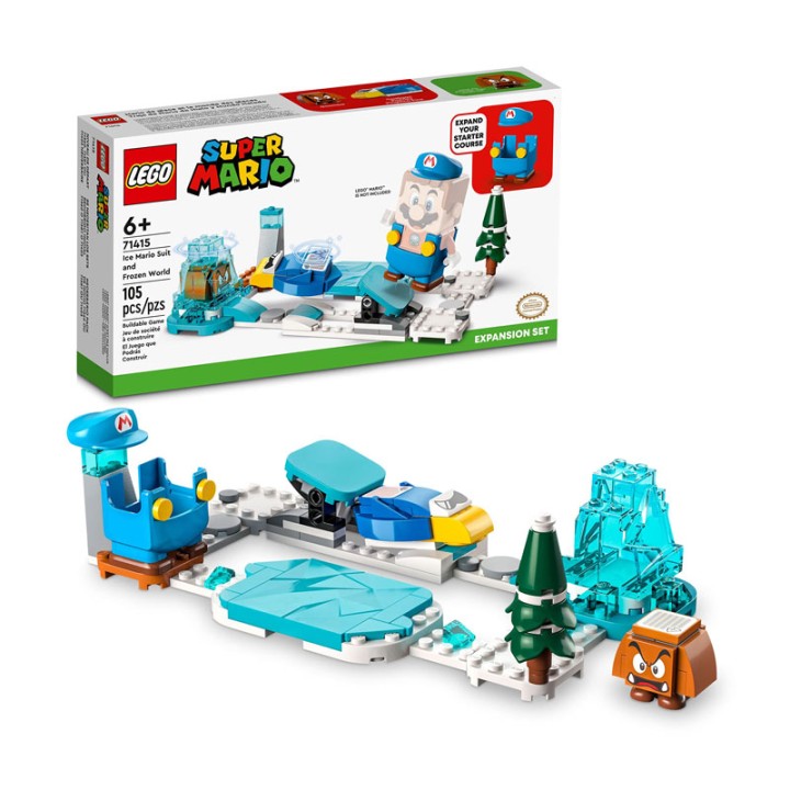 LEGO Super Mario 71415 Ice Mario Suit And Frozen World Expansion Set - Building Set - Children can build a LEGO® Super Mario™ ice level with the Ice Mario Suit and Frozen World Expans...