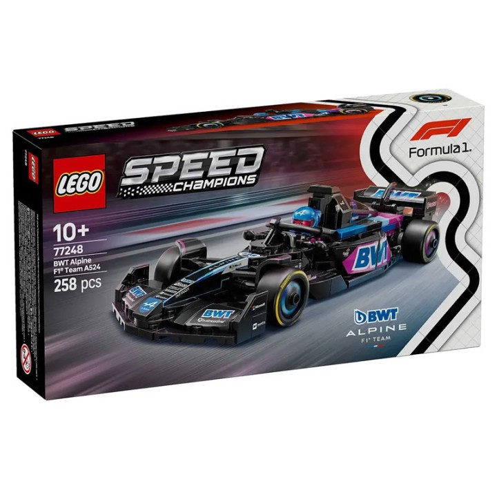 LEGO 77248 Bwt Alpine F1 Team A524 Race Car - Building Set - High-speed Formula 1 action awaits kids with the LEGO Speed Champions 77248 BWT Alpine F1 Team A5...