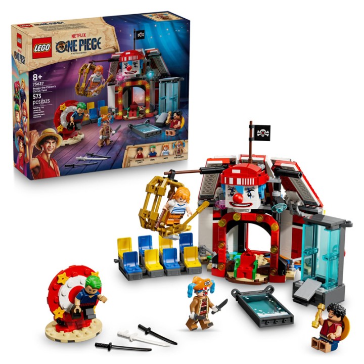 LEGO 75637 ONE Piece Buggy The Clown's Circus Tent - Building Set - LEGO® ONE PIECE Buggy the Clown’s Circus Tent (75637) takes kids on a ONE PIECE circus adventure - 573 Pieces
