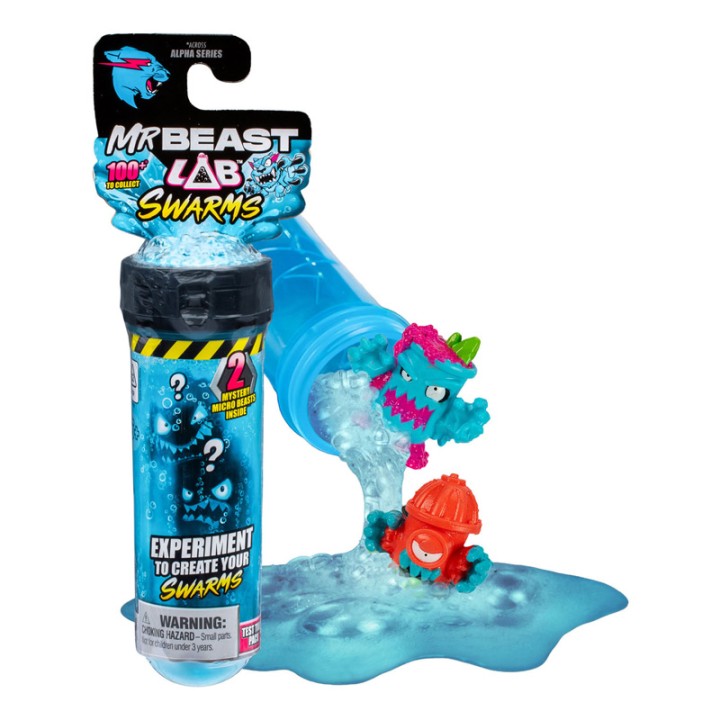 Giochi-Preziosi Mr Beast Lab - Vinyl Pop Collectible Figure - 2 FIGURES Swarms-Suprise 24702