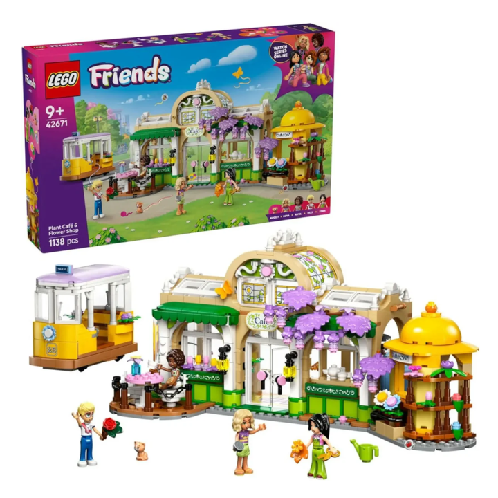 LEGO 42671 Plant Cafe & Flower Shop - Building Set - Beautiful blooms and fabulous friendships come together in this creative building set for kids