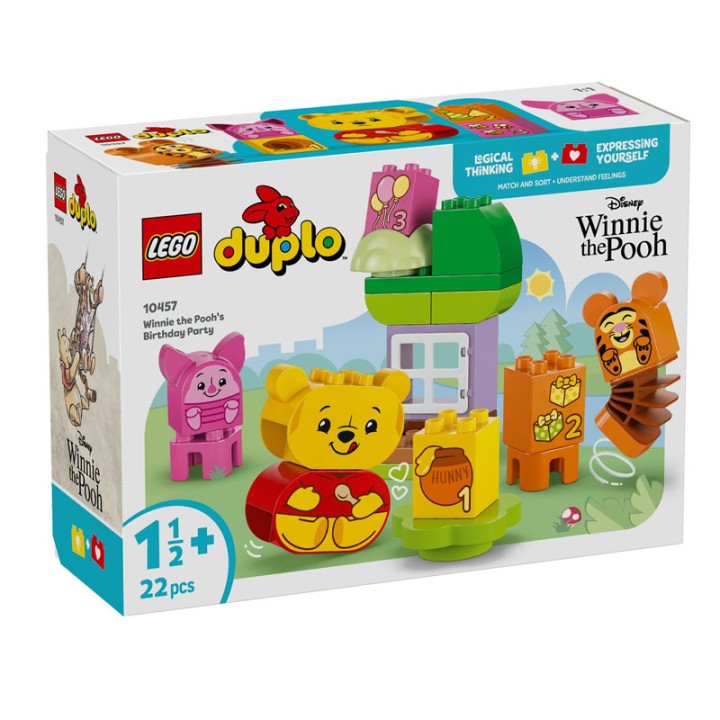 LEGO 10457 Winnie The Pooh'S Birthday Party - Building Set - Parents and toddlers enjoy creative playtimes and learn through play with LEGO® DUPLO® ǀ Disney W... - 22 Pieces
