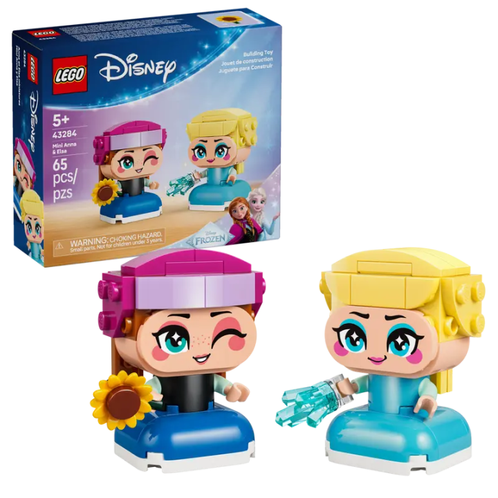 LEGO Disney Princes 43284 Mini Anna & Elsa - Building Set - Treat kids ages 5 years old and up to this LEGO® ǀ Disney Frozen Mini Anna & Elsa (43284) Frozen ... - 65 Pieces