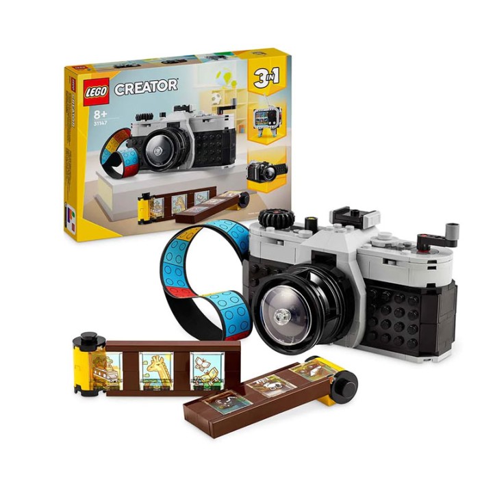 LEGO Creator 31147 Retro Camera - Building Set - Inspire imaginative play with the LEGO® Creator Retro Camera (31147) 3in1 building set for boys a... - 261 Pieces