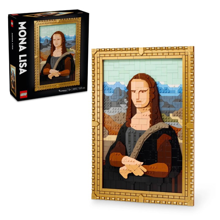 LEGO 31213 Mona Lisa - Building Set - Bring the world’s most famous painting into your home with this LEGO Art Mona Lisa building set - 503 Pieces