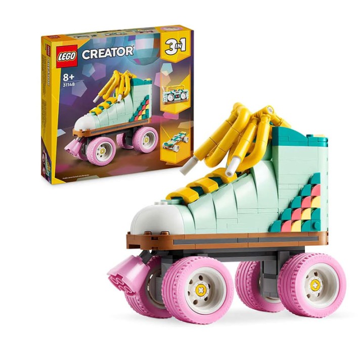 LEGO Creator 31148 Retro Roller Skate - Building Set - Creative kids aged 8 can go back in time with this colourful LEGO® Creator Retro Roller Skate (31... - 342 Pieces