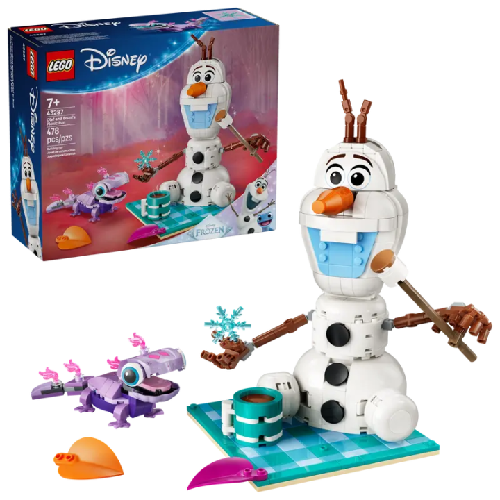 LEGO Disney Princes 43287 Olaf And Bruni'S Picnic Fun - Building Set - Delight Disney’s Frozen fans ages 7 years old and up with this Olaf and Bruni’s Picnic Fun (43287... - 478 Pieces