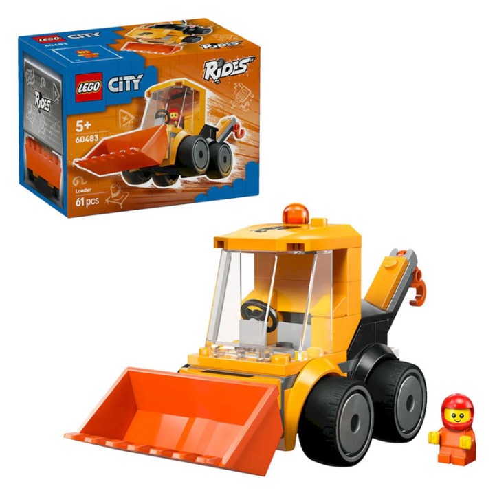 LEGO City 60483 Rides – Construction Loader - Building Set - Lay the foundations for exciting building adventures with the LEGO® City Rides – Construction Loa... - 61 Pieces