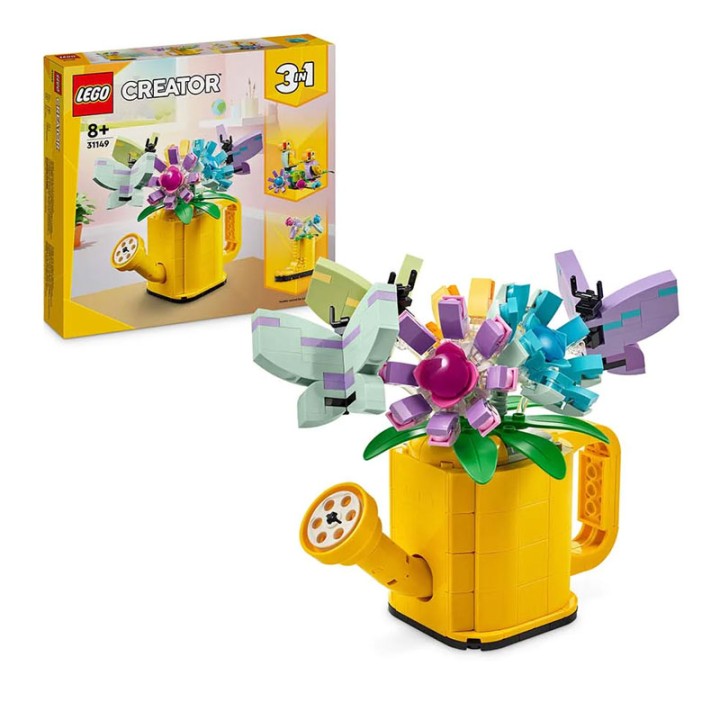 LEGO Creator 31149 Flowers In Watering Can - Building Set - Build, rebuild, play with and display 3 colourful models inspired by nature with this LEGO® Creat... - 420 Pieces
