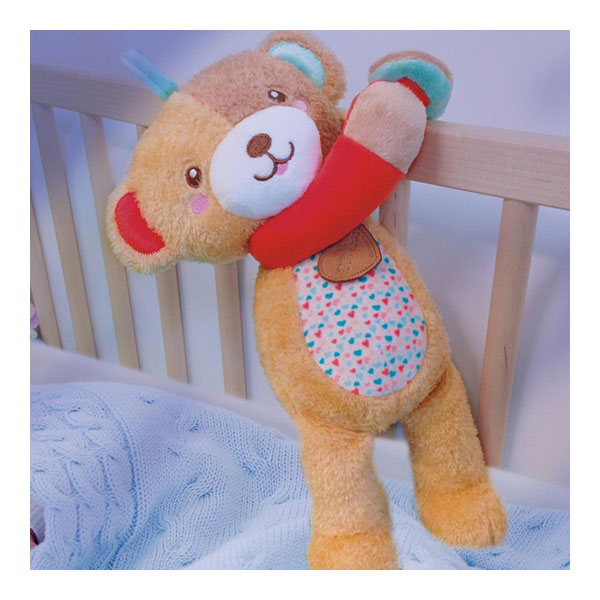 AS Company Clementoni Infant Fluffy Teddy Bear Activity 1000-17267 - Baby Toy