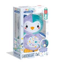 AS Company Clementoni Infant Fluffy Owl With Light 1000-17268 - Baby Toy