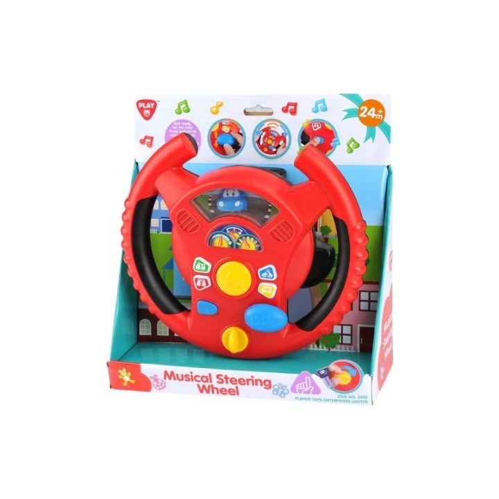 Play Go Timoniera Musical Steering Wheel B/O 2452 - Action Figure Playset