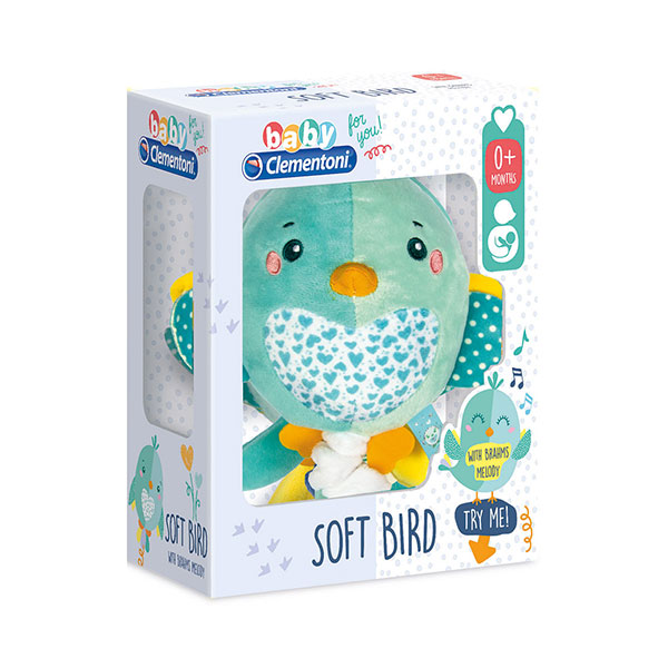 AS Company Clementoni Infant Moysiko Fluffy hanging bird 1000-17269 - Baby Toy