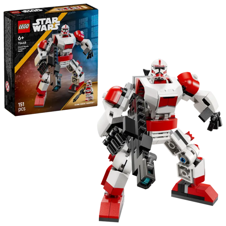 LEGO Star Wars 75448 Clone Shock Trooper Mech - Building Set - Give young children an exciting introduction to the LEGO® Star Wars™ universe with the Clone Shoc... - 151 Pieces