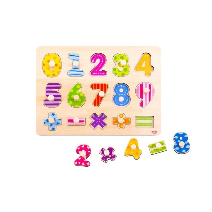 Tooky Toy Wooden Numbers and Symbols 851 Ty851 - Wooden Toy