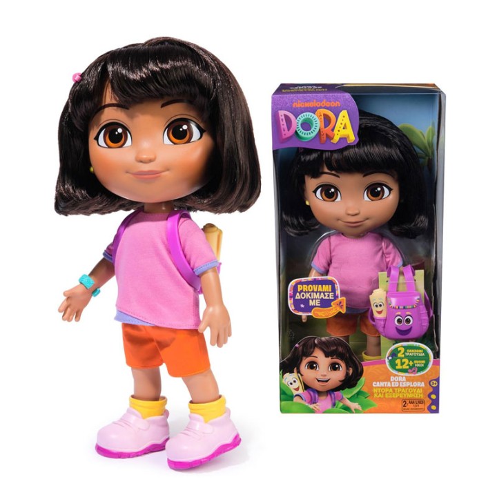 Spin Master Dora: Dora The Explorer(Speaks Greek) - Doll Figure - Dora the Explorer becomes every child’s best friend with this interactive 30