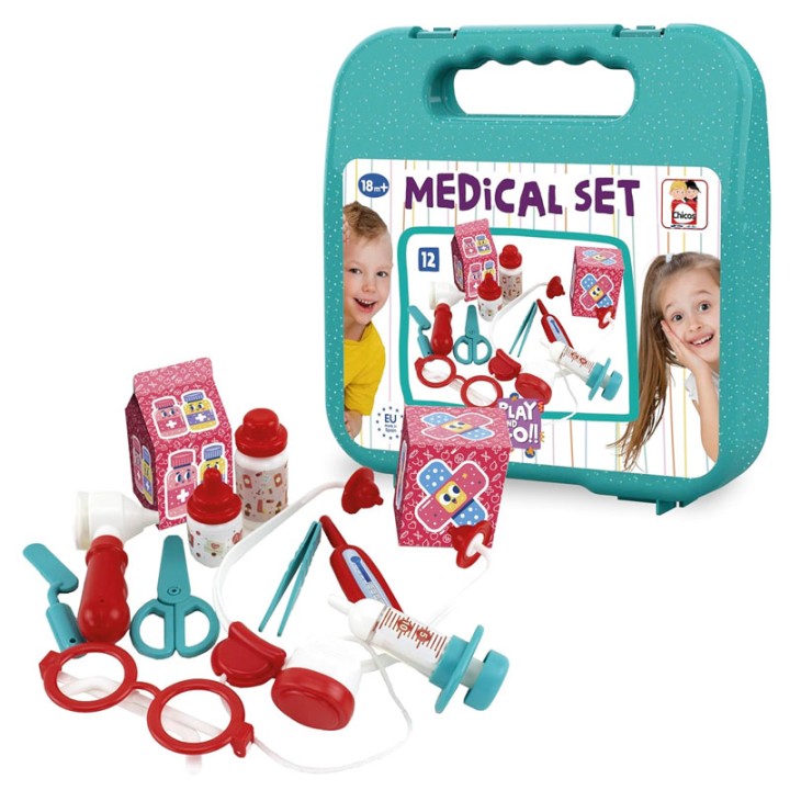 Chicos Chicos Play & Go - Figure Playset - Medical Set 87100 - Play and go toy is designed for pretend play Offers a fun and interactive way to engage in imagin...