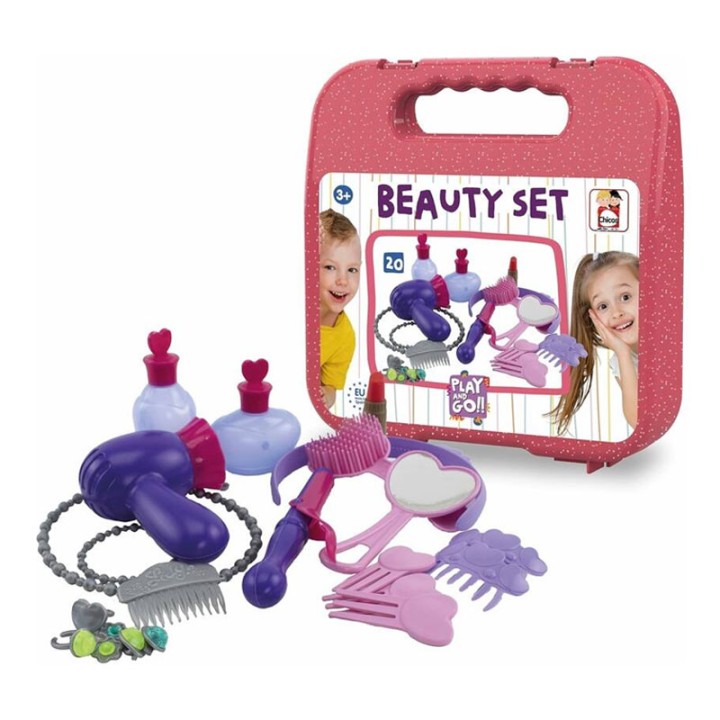 Chicos Chicos Play & Go - Figure Playset - Beauty Set 87101 - Bring your fun and creative side everywhere with the new colorful beauty case and all its accesso...