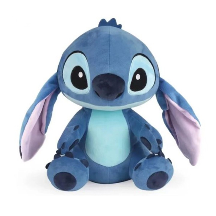 Disney Charming Stitch Keyring Mini Figurine - Soft Plush Toy - Features Stitch’s iconic blue fur, large ears, and mischievous grin, faithfully capturing his loo...