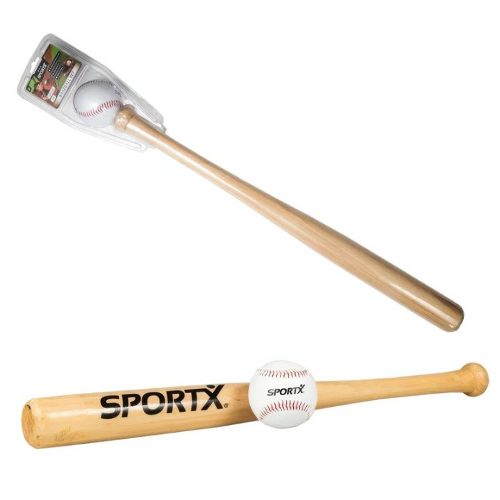 Sportx Baseball Bat + Ball - Action Figure - Hit your first home run with this SportX baseball set, containing a bat and a ball