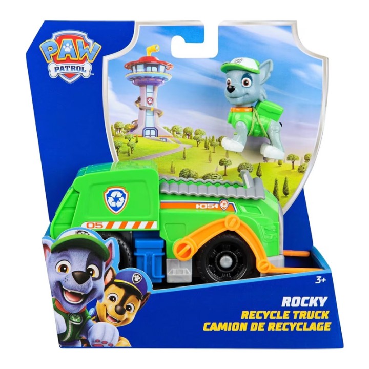 Spin Master Paw Patrol: Rocky - Action Figure - Recycle Truck Vehicle (20149044)
