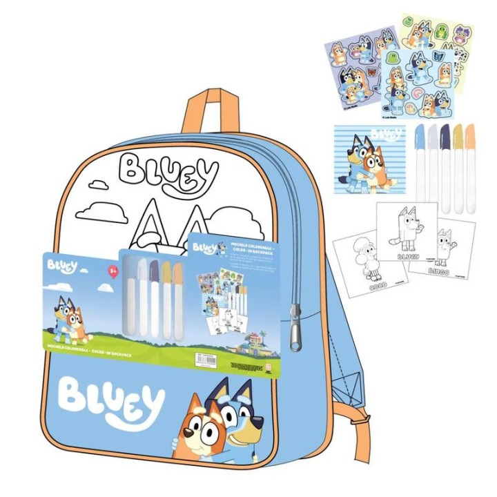 Cerda Backpack Painting Set Bluey 2700001821 - Arts and Crafts Kit