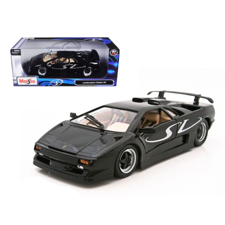 Maisto MAISTO 31844 1:18 LAMBORGHINI DIABLO SV (BLACK) - Doll Figure
